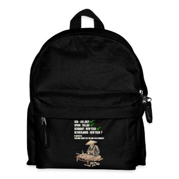 Vuurwerk for Netherlands - Kids' Backpack - black - Front