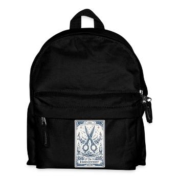 Hairdresser Tarot Card Illustration - Kids' Backpack - black - Front