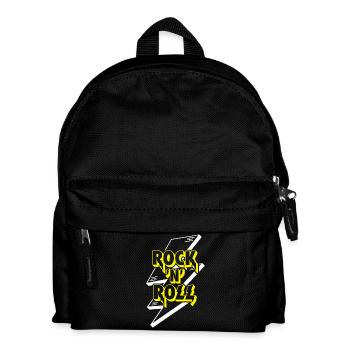 Rock 'N' Roll Lightning Bolt 3D Logo - Kids' Backpack - black - Front