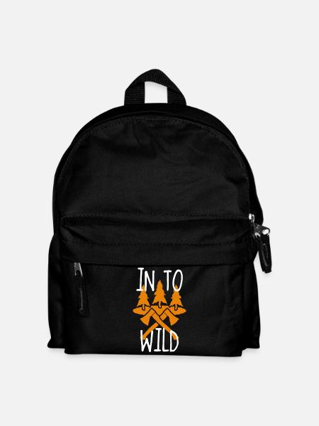 Dans la Wild Wald Äxte - Sac à dos Enfant - noir