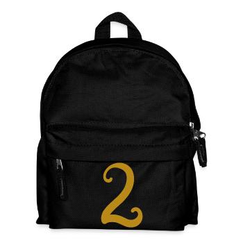 2 - Kinder Rucksack - Schwarz - Vorne