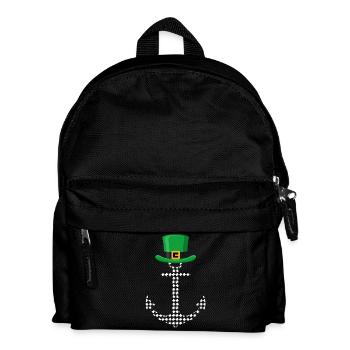 Leprechaun Anchor Nautical Design - Kids' Backpack - black - Front
