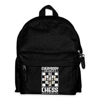Échiquier des joueurs d’échecs - Sac à dos Enfant - noir - Devant