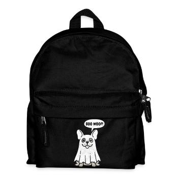 French Bulldog Boo Woof - Funny Halloween Dog Gift - Kids' Backpack - black - Front