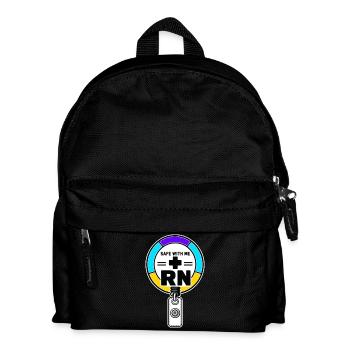 Cadeau de bande démo d’insigne Pride Infirmier infirmier Pride Safe With Me - Sac à dos Enfant - noir - Devant