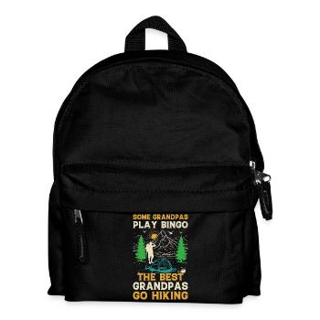 Certains grands-pères jouent au bingo, les meilleurs grands-papys font du Hiki - Sac à dos Enfant - noir - Devant