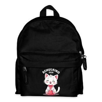 Schulkind 2026 Einschulung 2026 Schulanfang - Kinder Rucksack - Schwarz - Vorne