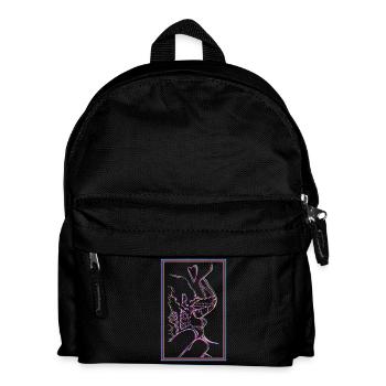 Genüsslich Eis essen - Kinder Rucksack - Schwarz - Vorne