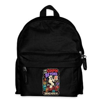 Coupon from Beyond – Sparfuchs Horror Humor - Kids' Backpack - black - Front