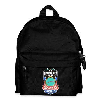 Stickrahmen lehnt Abkürzungen ab - Kinder Rucksack - Schwarz - Vorne