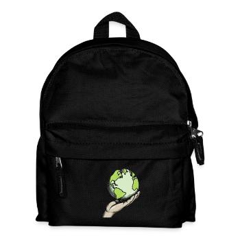 Protect our planet - Kids' Backpack - black - Front