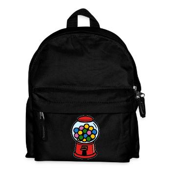 Kaugummiautomat 90er Retro Kindheit - Kinder Rucksack - Schwarz - Vorne