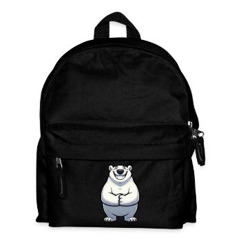 Satisfied Polar Bear Comic North Pole Pride Cool - Kids' Backpack - black - Front