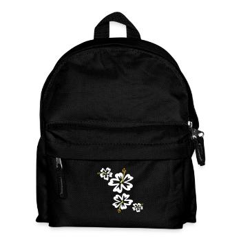 Hawaii Flower - Kinder Rucksack - Schwarz - Vorne