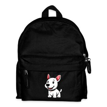 Bull Terrier Hund Niedlich - Kinder Rucksack - Schwarz - Vorne