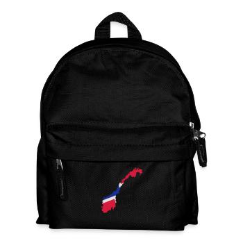 Norwegen - Kinder Rucksack - Schwarz - Vorne