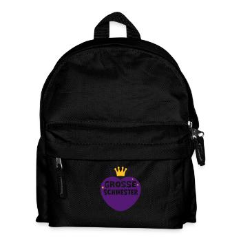 Grande soeur - 2C - frères et sœurs - Sac à dos Enfant - noir - Devant