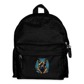 Urban Guardian: Straßenstimmung für Schäferhunde - Kinder Rucksack - Schwarz - Vorne