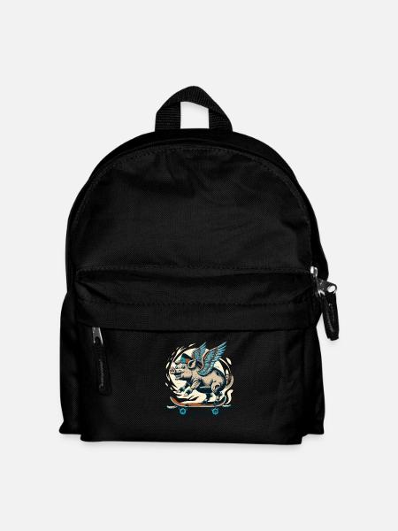 Pig on deck - Kids' Backpack - black
