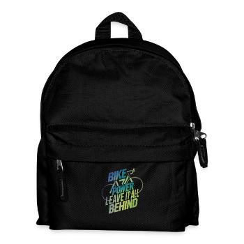 Bike power - leave it all behind - Kids' Backpack - black - Front