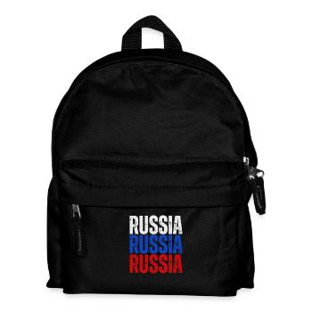 Drapeau de la Russie, fierté russe - Sac à dos Enfant - noir - Devant