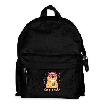 Sweet Capybara Coffeebara - Kids' Backpack - black - Front