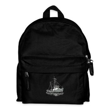 Bateau de pêche - Sac à dos Enfant - noir - Devant
