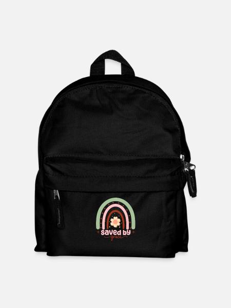 Gerettet durch Gnade - Kinder Rucksack - Schwarz