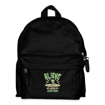 Außerirdische sind besessen von Chicken Fingers Spaß - Kinder Rucksack - Schwarz - Vorne