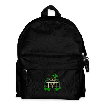 Soundsystem im Busch - Kinder Rucksack - Schwarz - Vorne