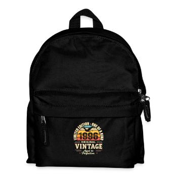Geburtstagsgeschenk 1996 Jahrgang 1996 Retro 1996 - Kinder Rucksack - Schwarz - Vorne