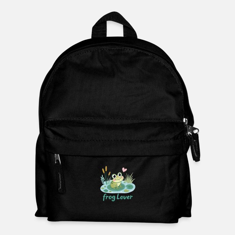 Frosch-Liebhaber - Kinder Rucksack - Schwarz
