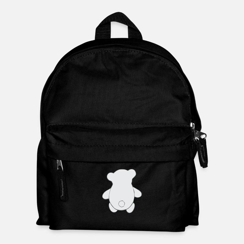 Baerchen3 die farbige Rueckseite - Kinder Rucksack - Schwarz