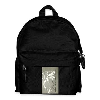 Handyhüllen Dobermann - Kinder Rucksack - Schwarz - Vorne