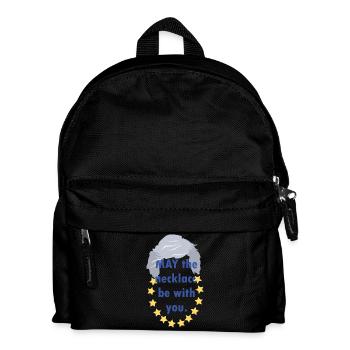 Political Satire EU Stars May Necklace Slogan - Kids' Backpack - black - Front