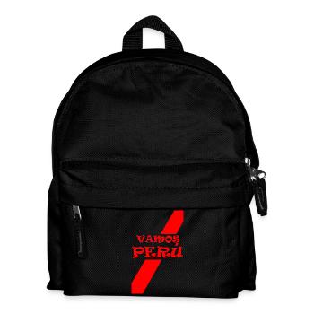 Vamos Peru - Kinder Rucksack - Schwarz - Vorne