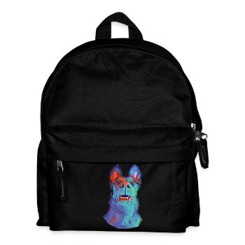 chien - Sac à dos Enfant - noir - Devant
