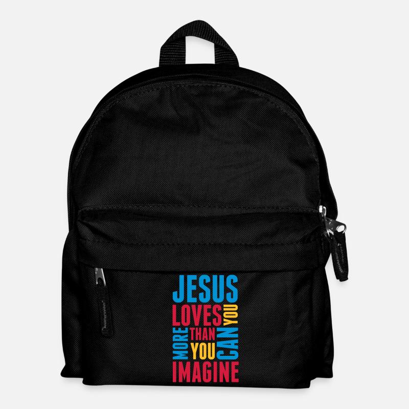 jesus_loves_you_more_3 - Sac à dos Enfant - noir