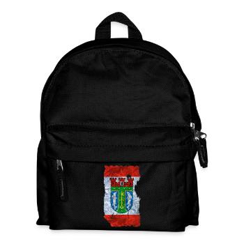 Treptow Köpenick 2 Fahne / Flagge vintage use look - Kinder Rucksack - Schwarz - Vorne