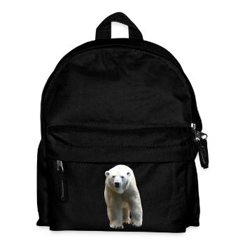 Polar Bear - Eisbär - Kinder Rucksack - Schwarz - Vorne
