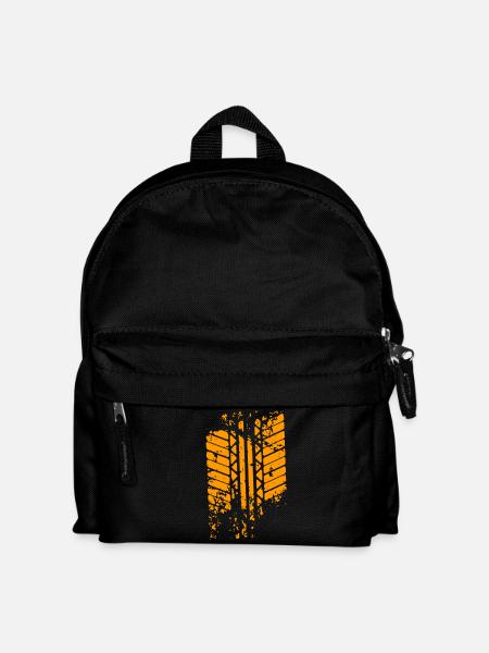 tire trace - Kids' Backpack - black