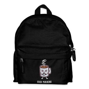 Coffee lovers Breakfast Coffee Drink saying - Kids' Backpack - black - Front