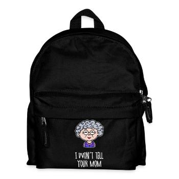 Großmutter Oma Alte Frau Brille Lustig Statement - Kinder Rucksack - Schwarz - Vorne