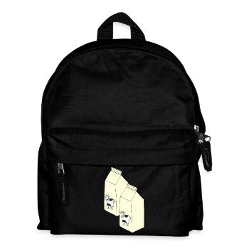 tetrapack milk - Kids' Backpack - black - Front