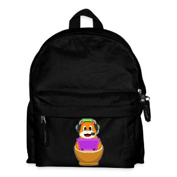 Secrétaire de hamster, bureau d’ordinateur portable - Sac à dos Enfant - noir - Devant