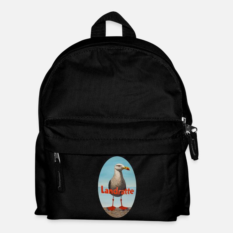 Landratte - Kinder Rucksack - Schwarz