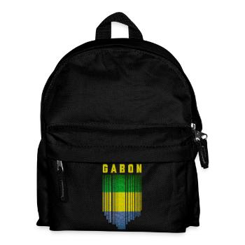 Drapeau du Gabon, Fierté gabonaise - Sac à dos Enfant - noir - Devant