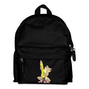 Frog Pupil Pencil School - Kids' Backpack - black - Front