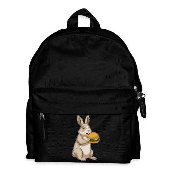 Bunny Cheeseburger - Kids' Backpack - black - Front