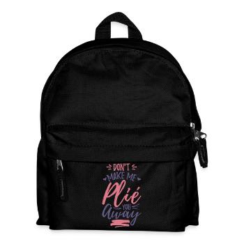 Lustiger Ballett Witz - Kinder Rucksack - Schwarz - Vorne
